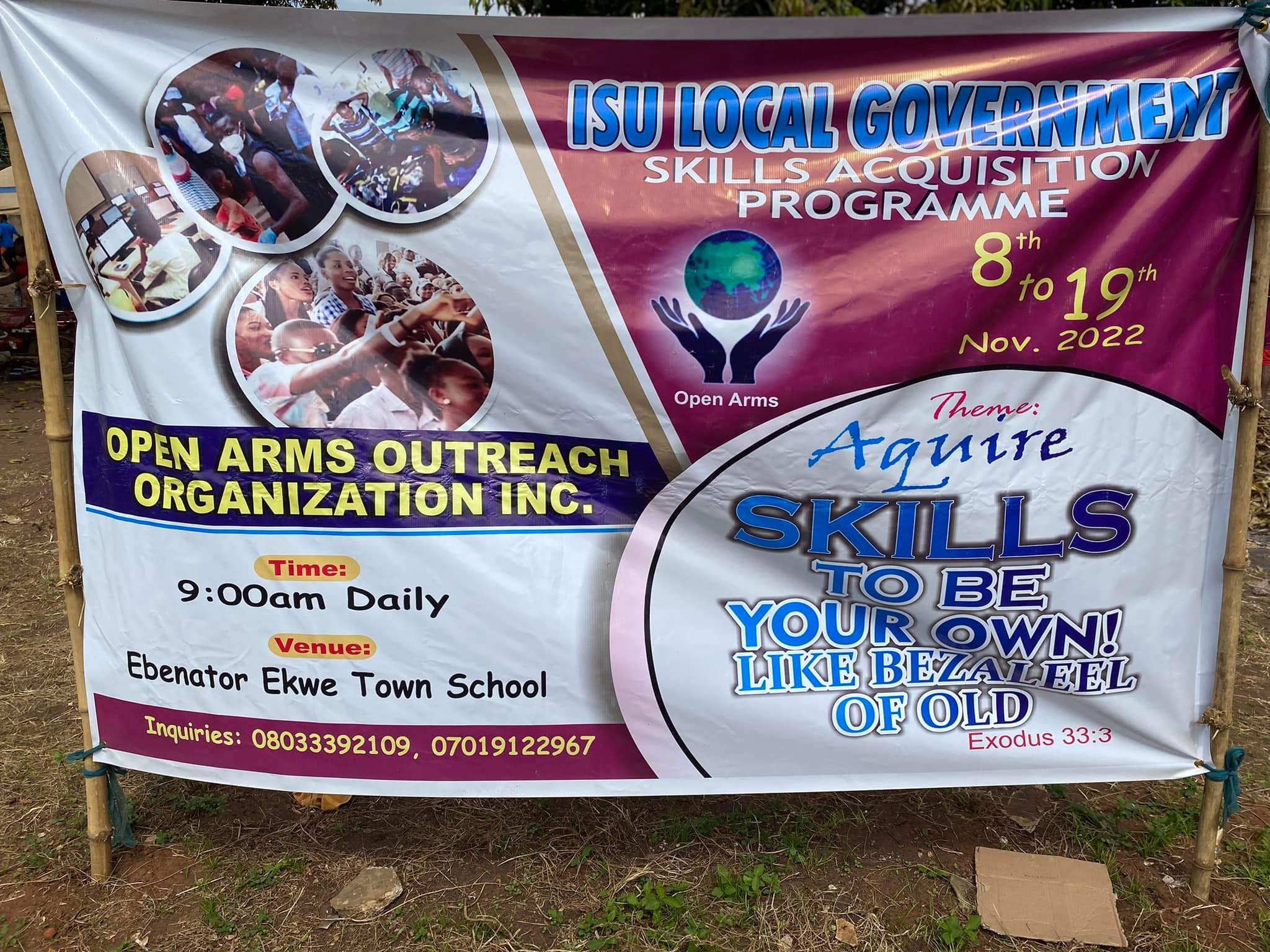 Isu LGA Free Skills Acquisition Program (Hosted by Ebenato Ekwe Autonomous Community) 8th – 19th November, 2022